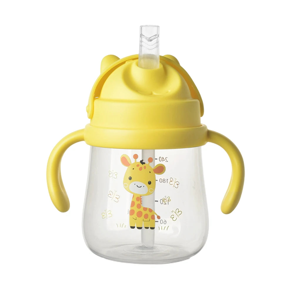 1PC Baby Duckbill Drinking Cup Wide Mouth Cup Baby Learning Drinking Cup with Double Handle for Learning Independent Drinking