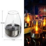 LED Solar Candles Light Flameless Rechargeable Night Light For Wedding Party Garden Decor, Outdoor Waterproof Solar Candles Lamp