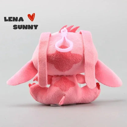 Lot Cute Cartoon Lilo and Stitch Small Pendant Plush Toy, 10CM Kawaii Plush Keychain Kids Best Christmas Gift Toys