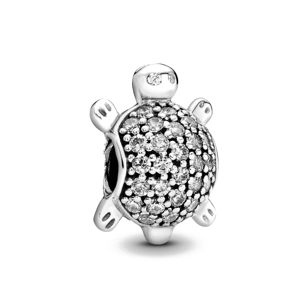 Sterling Silver Hot Sale  Ocean World Series Sea Turtle Starfish Little Crab Octopus Fashion Bead Fit Lady Bracelet DIY Jewelry