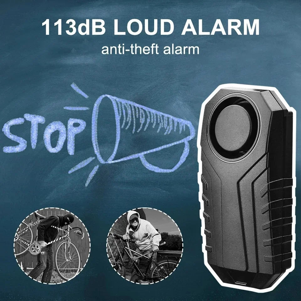 Extractme Motorcycle Burglar Alarm with Remote Control 113dB Wireless Waterproof Car Electric Bicycle Security Anti-Lost Alarm