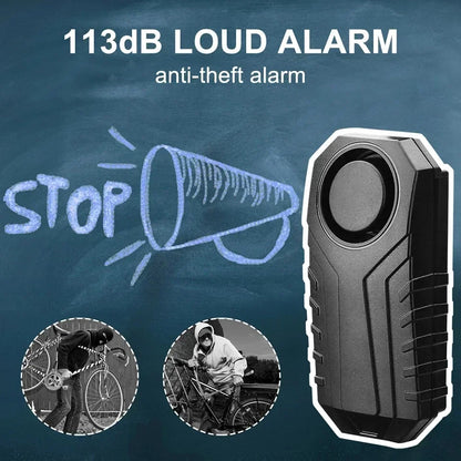 Extractme Motorcycle Burglar Alarm with Remote Control 113dB Wireless Waterproof Car Electric Bicycle Security Anti-Lost Alarm