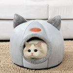 Pets Tent Cozy Cave Nest Indoor Pet Deep Sleep Comfort Cat Bed Iittle Mat Basket Small Dog House Products Semi-enclosed Cat Bed