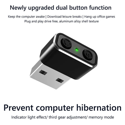 Mini Automatic Mouse Jiggler, Mover Undetectable USB Automatic Move Cursor, Plug and Play with ON/OFF Indicator Light for Computer
