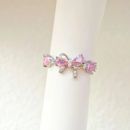 New Cute Colorful Zircon Flower Ring For Women Girl, Fashion Vintage Zircon Adjustable Rings, Jewelry Gift