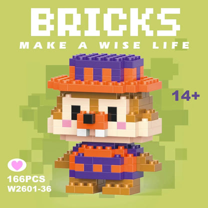 building block toys are luxurious models, suitable educational DIY games, cartoon anime games, building block lovers' desktop