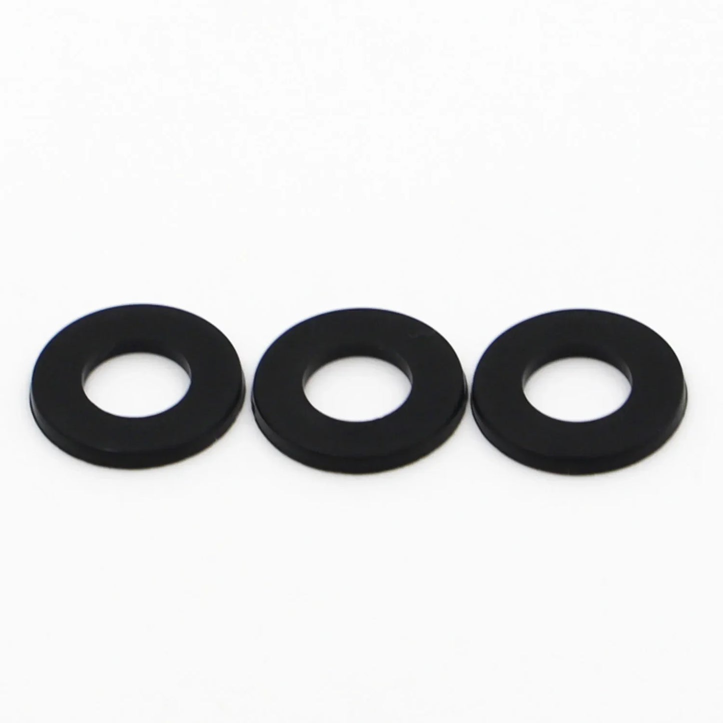 50/100 x M2 M2.5 M3 M4 M5 M6 M8 M10 M12, White Black Plastic Nylon Flat Washer, Plane Spacer, Insulation Gasket Ring For Screw Bolt