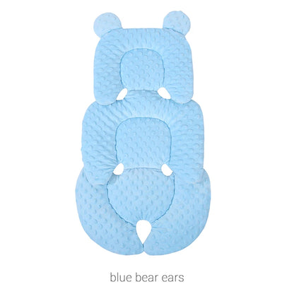 Four Seasons Baby Stroller Cushion Infant Car Seat Insert Stroller Pad Universal Thermal Mattress Mesh Breathable Reversible
