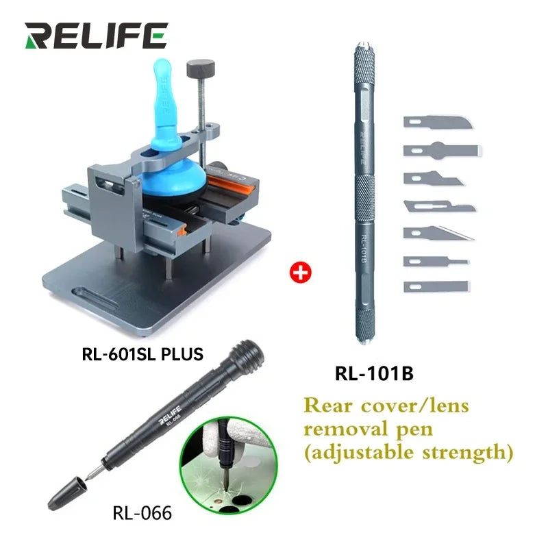 RELIFE RL-601SL Plus 2-in-1 Universal Mobile Phone Heating-Free Screen Removal Separation Removal Mobile Phone Back Cover Clamp