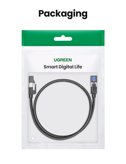 UGREEN CAT 8 Ethernet Cable High Speed Braided 40Gbps 2000Mhz Network LAN Cord RJ45 Shielded Indoor for Router PC PS5 Modem Xbox