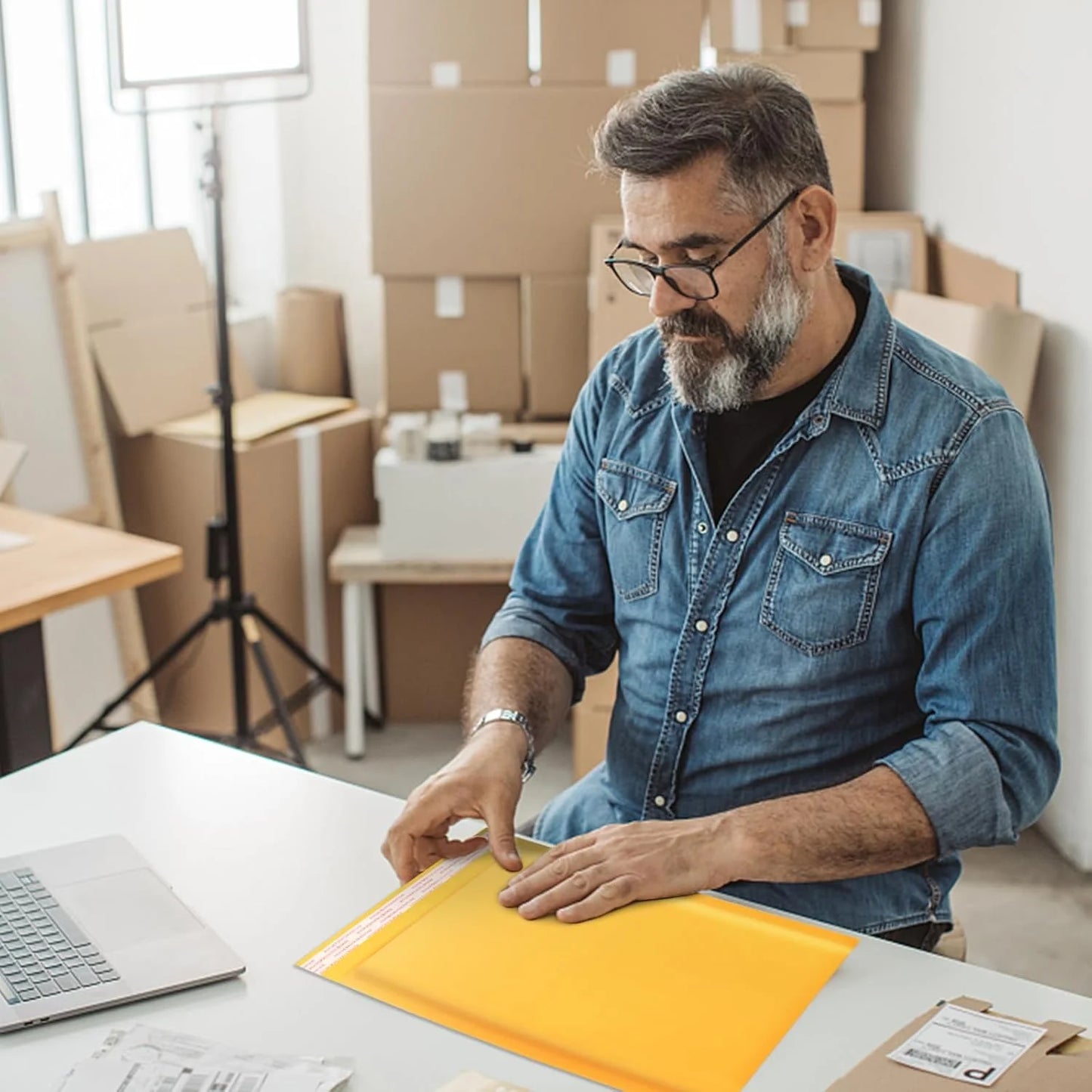 Kraft Bubble Mailers, Self Seal Adhesive Shipping Bags, Cushioning Padded Envelopes for Shipping, Mailing, Packaging