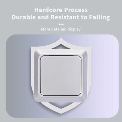 Silvery Wall Surface Button, Light Switch, EU Spray Paint Plastic Outdoor 1 Gang 1 Way, Wall Exterior Rocker On/Off  Switch, WESA