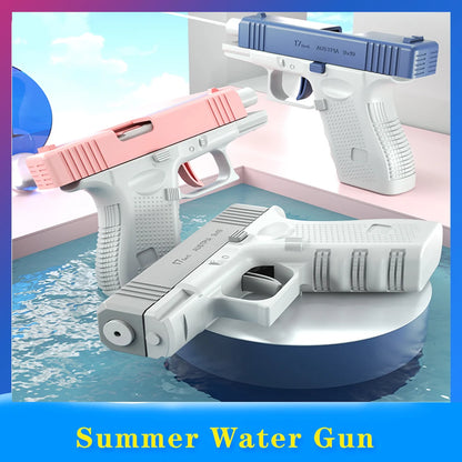 Summer Water Gun, Non-Electric, High-Pressure, Fully Automatic Shooting, Water Beach Toy Gun for Kids, Children, Boys, Girls