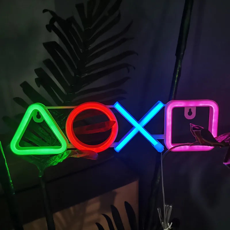 LED Neon Signs for Bedroom Wall Decor, USB Powered Switch LED Neon Light for Game Room, Living Room, Teen Gamer Room Decoration