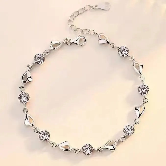 Fashion charm 925 Sterling Silver Bracelet for man woman, Twisted rope chain fine jewelry, Wedding party Christmas gift
