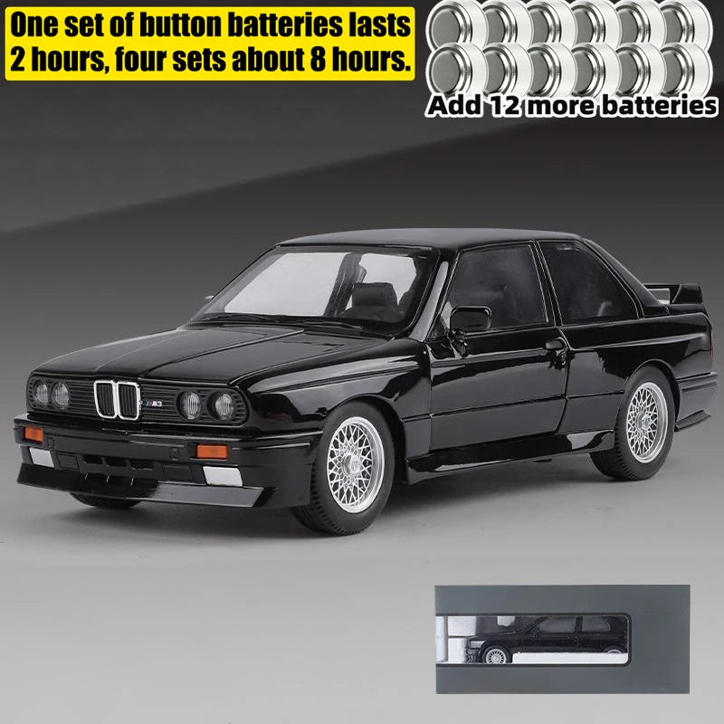 1:24 M3 E30 IM Alloy Miniature Car, Diecast Metal Model Collection Hobbies, Birthday Present With Friend Decoration Classic Car GT