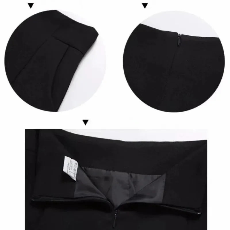 Women Shorts, Spring Summer Casual High Waist A-line Shorts, Loose Wide Leg Shorts, Chic Lady Black White Suit Shorts