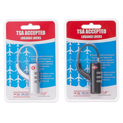 High Security TSA Customs Lock Overseas Customs Clearance Trolley Luggage Suitcase Backpack Password Padlock with Steel Cable
