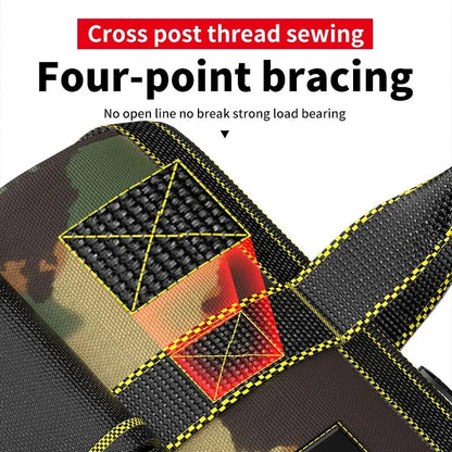 Professional Electrician Tool Bag, Reflective, Waterproof, Multi-Pocket, Durable Oxford, 4 Sizes Available