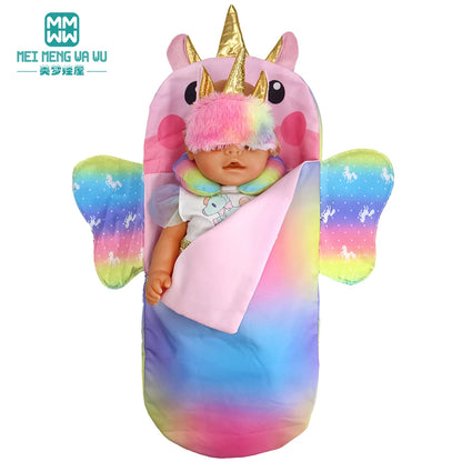 Doll accessories for 15-17 inch newborn doll backpack, seat towel, blanket, toy diaper, panties bag