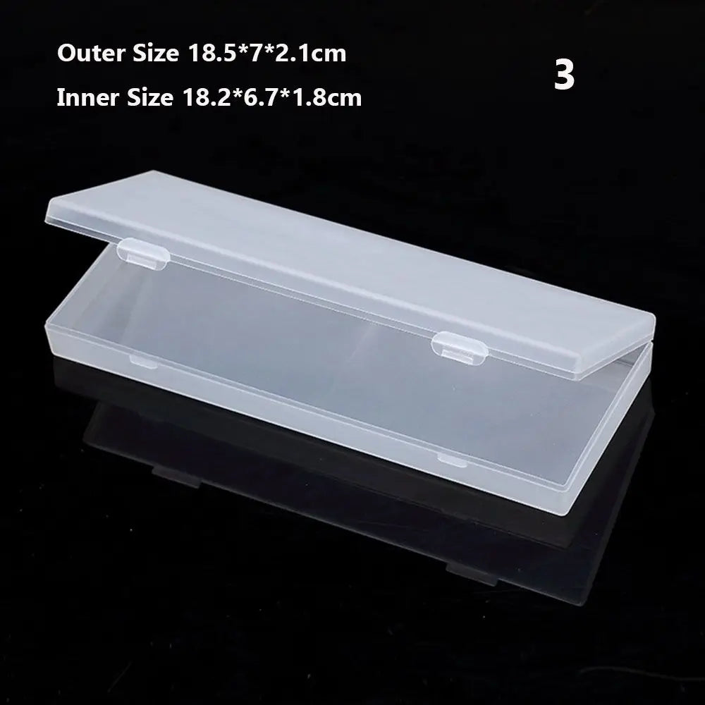 Various Shapes Plastic Transparent Storage Box, Small Items Sundries Organizer Case, Jewelry Earrings Rings Beads Container Tools