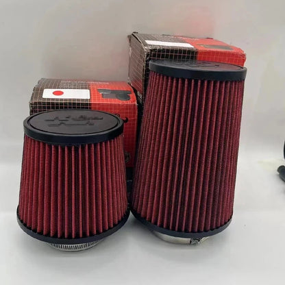 Car Mushroom Head Universal High Flow Intake Air Filter 102mm 89mm 76mm 3 3.5 4 Inch Cone Tapered Air filters for K&N 14084-2