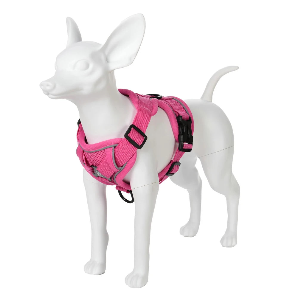 Arnés y correa para gatos para perros pequeños, reflectante, ajustable, para exteriores, para cachorros y gatitos, dispositivo de tracción, entrenamiento táctico, suministros para mascotas