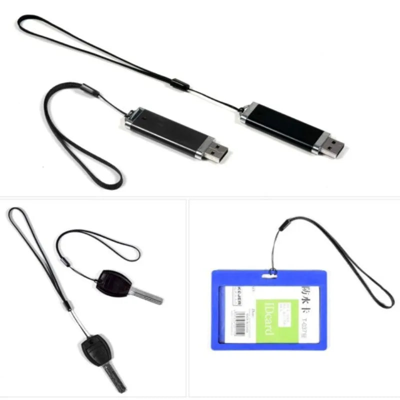 20Pcs Hand Wrist Lanyard Strap String Short Grip Lanyard for USB Flash Drive Keychain ID Badge Holder Phone Straps DIY Hang Rope