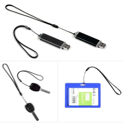 20Pcs Hand Wrist Lanyard Strap String Short Grip Lanyard for USB Flash Drive Keychain ID Badge Holder Phone Straps DIY Hang Rope