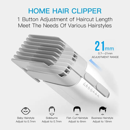 Boost Electric Hair Clipper, Professional Cordless Fast Type-C Charging Ceramic Haircut Machine, Hair Trimmer For Men Adult, ENCHEN