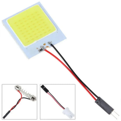10/1 PCS 48 SMD T10 4W 12V COB Car Interior Panel LED Lights White Lamp Bulb Car Dome Reading Trunk Lamps