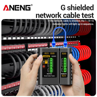 ANENG M469D network line finder RJ45RJ11 dual interface telephone line and network cable on/off detection split type line tester