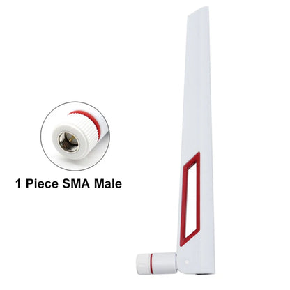 12dBi Dual Band WiFi Antenna, 2.4G 5G 5.8GHz, SMA Male/ RP-SMA Male Universal Antenna, Amplifier, WLAN Router Signal Booster
