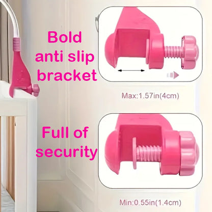360° Musical Baby Crib Mobile Rotating Night Light Bed Bell Toy Four Speed Timing Hanging Infant Newborn Rattle Bedside Gift