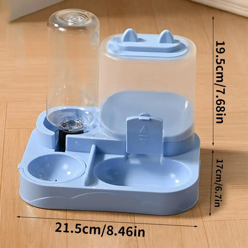 Automatic Cat Feeder And Waterer All-in-One Pet Food Water Dispenser Large Capacity Food Storage Dispenser Pet Supplies