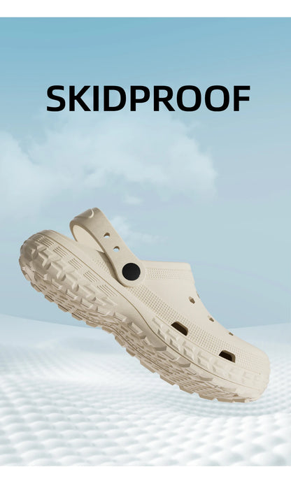 EVA Unisex Hole Shoes, Beach Thick Bottom Outdoor Slippers, Comfortable Breathable Indoor Slippers