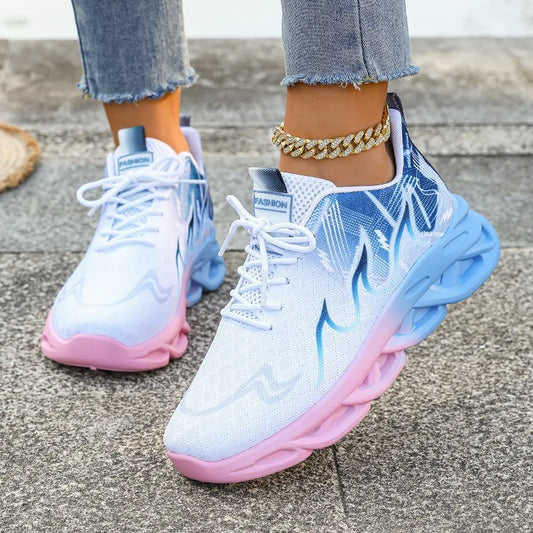 Women Casual Sports Shoes, Breathable Lightweight Sneakers, Anti-slip Flats, Outdoor Running Walking Shoes, Female Vulcanized Shoes