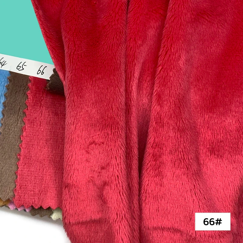 45x50cm 34~66# Plush Fabric For Sewing 5mm Pile Length 100 Polyester Hair Material For Popular Cotton Dolls DIY Handmade Fabric