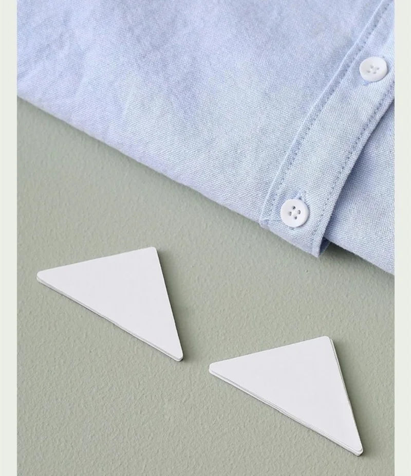 30/50pcs, Collar Stickers, Fixed Shirt, Collar Support Stereotyped Stickers For Easy Use, Disposable Collar