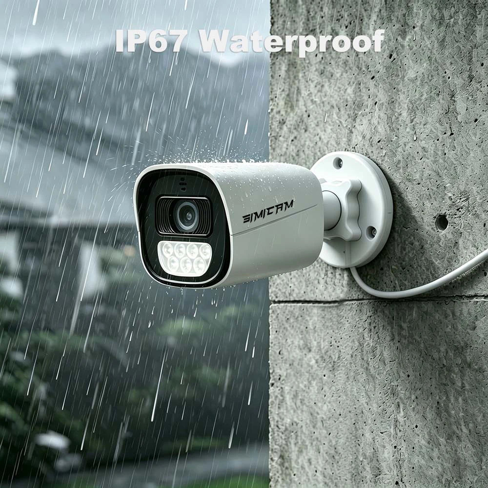 4K 5MP 4MP Home PoE IP Security Camera Outdoors Waterproof Audio Color Night Vision Surveillance Bullet Camera for NVR