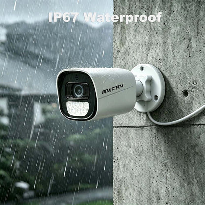 4K 5MP 4MP Home PoE IP Security Camera Outdoors Waterproof Audio Color Night Vision Surveillance Bullet Camera for NVR