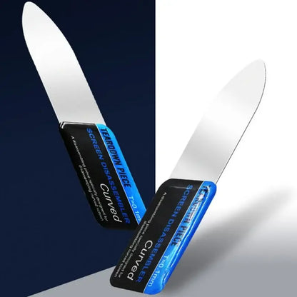 Mobile Phone Stainless Steel Curved LCD Screen Spudger Opening Pry Card Tools Ultra Thin Flexible Mobile Phone Disassemble Tools