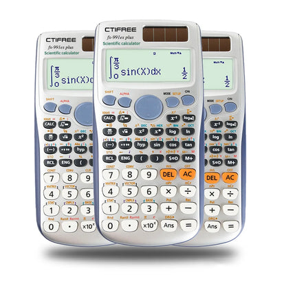 Calculator for FX-991ES-PLUS Original Scientific Calculator 417 Functions for High School University Students Office Coin Battery
