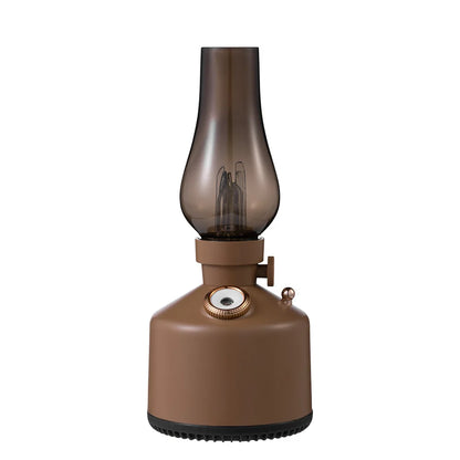 Nuevo humidificador de aire con lámpara retro de vela, difusor de aroma inalámbrico, aceite esencial recargable, 7 luces de colores, niebla fría para el hogar
