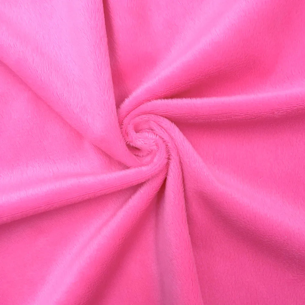 Big Size Solid Color Short Plush Velvet Fabric Super Soft Diy Handmade Home Textile Toy Apparel Cushion Pillow Blanket Material