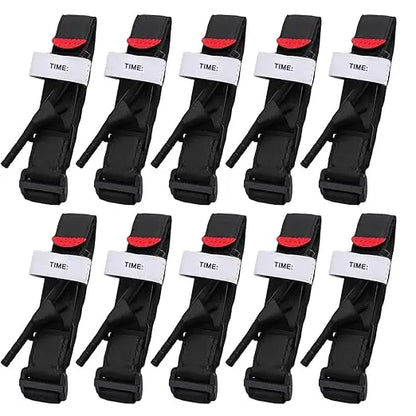 Emergency Tourniquet Tactical Emergency Strap Single Handed Medical First Aid Equipment for Hiking Camping Travel Outdoor Sports