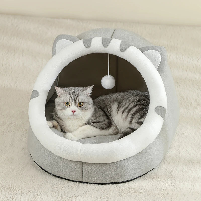 Cama Súper para Gatos, Casa Cálida para Mascotas, Cueva para Gatitos, Cojín, Casa para Gatos, Cesta Cálida para Perros Durmientes, Tienda de Campaña Pequeña, Cama para Perros, Colchoneta para Gatos