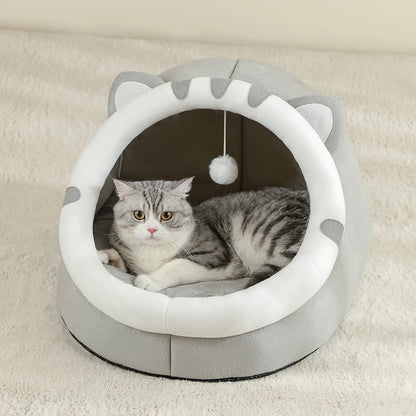 Cama Súper para Gatos, Casa Cálida para Mascotas, Cueva para Gatitos, Cojín, Casa para Gatos, Cesta Cálida para Perros Durmientes, Tienda de Campaña Pequeña, Cama para Perros, Colchoneta para Gatos