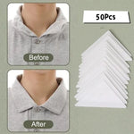 30/50pcs, Collar Stickers, Fixed Shirt, Collar Support Stereotyped Stickers For Easy Use, Disposable Collar