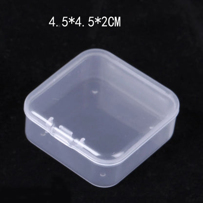 Plastic Transparent Storage Box Jewelry Beads Container Jewelry Tools Accessories Box Small Items Sundries Organizer Case